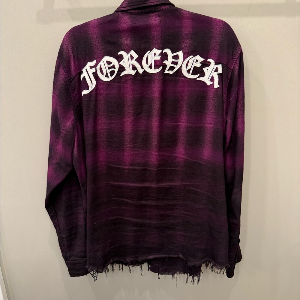 Amiri check print Fade Out Forever plaid shirt size L